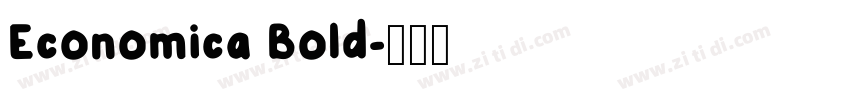 Economica Bold字体转换